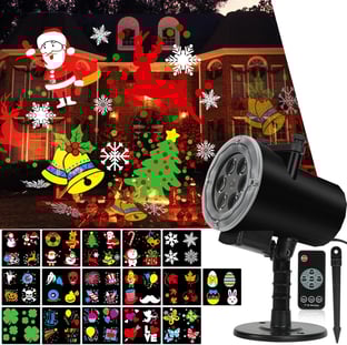 outdoor holiday projector