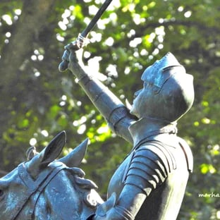 Monument de Jeanne d'Arc, détail.