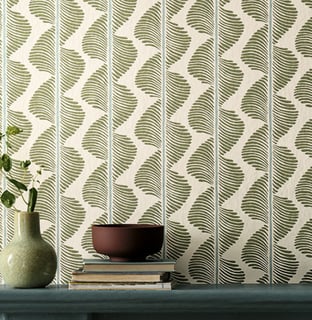 papier peint aloe Romo vert