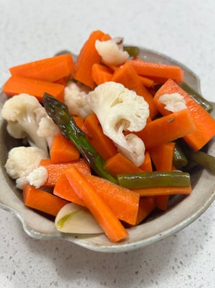 bowl of fermented vegetables