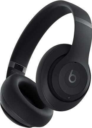 a pair of headphones with a black headphones