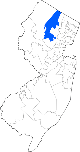 NJ Map with LD 25 in blue