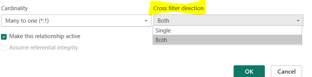 cross filter direction in power bi