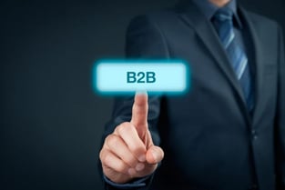 Businessman selecting B2B distributor on virtual screen – Zyncopra partnership support