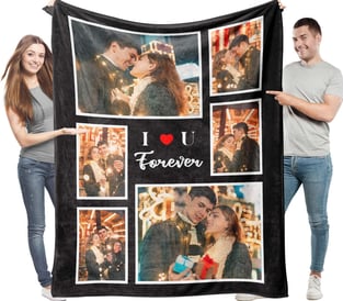 couverture plaide personnalisez-la avec un mot, un nom, une date ou un symbole d'amour