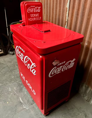  Distributor - Fridge, coca cola Fridge, vintage object,Distributor coca cola vendo Junior spin top 