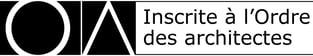 Inscrite à l'Ordre des architectes