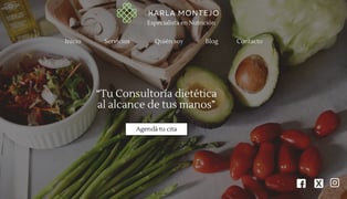 sitios web nutricionista, diseño páginas web para nutrición