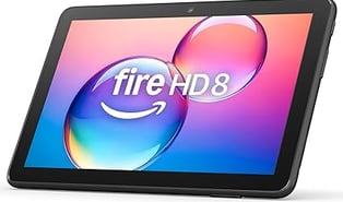 Amazon Fire HD 8 tablet, 8” HD Display, 3GB memory, 32GB, designed for portable entertainment, Black