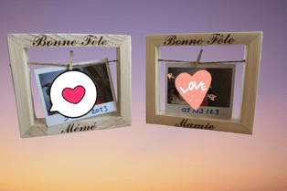 cadre photo personnalisé bois