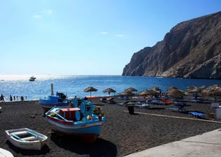 Kamari Beach Santorini