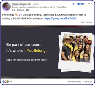 EY employee advocacy example
