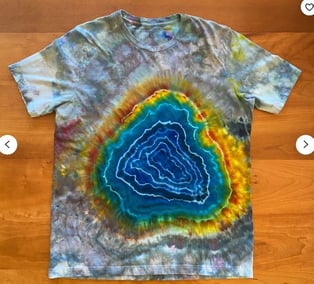 Yellowstone Tie Dye Handmade Tshirt Yellowstone Geode Tie Dye 100% Soft Cotton
