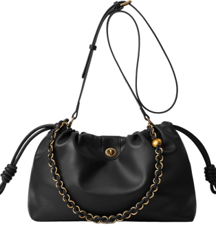 Minimalist black crossbody bag with gold chain – practical and stylish Amazon pick