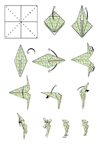 Istruzioni per creare la testa di una scimmia in origami con la carta