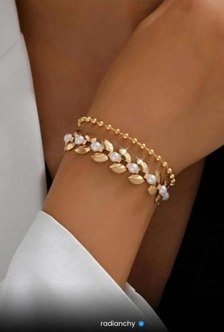 a woman's handmade bracelet bracelet bracelets