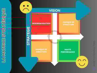Matrice optimisation organisationnelle. Vision et stratégie d'entreprise