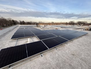 fully installed solar panels on roof