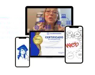 a laptop y tableta con un certificado