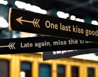 welche richtung, wegweiser