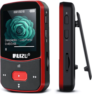 ruizu Reproductor MP3 Tipo Clip de 64GB, Deportivo Bluetooth 5.3