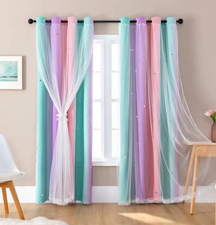 XiDi Curtains for Girls Bedroom Kids
