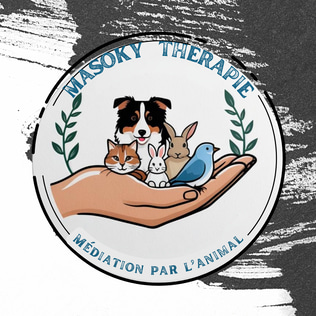 Masoky Thérapie, entreprise de médiation par l'animal pour tous logo
