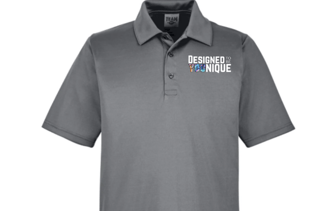men's polo shirt with logo on chest