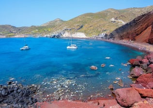 Red Beach in Akrotiri village Santorini