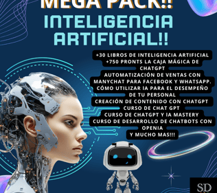 Descubre el Mega Pack de Cursos de Inteligencia Artificial, una completa formación para dominar el uso de IA en diversas área