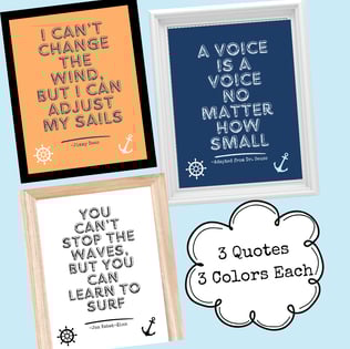 nautical signs with quotes for bulletin board