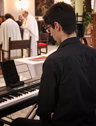 Piano en boda en iglesia