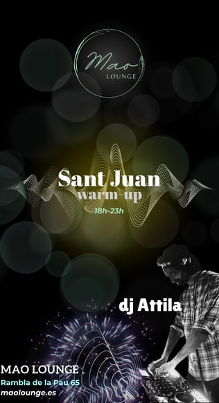 Poster fiesta SanJuan MaoLounge dj Attila