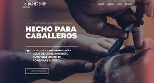 páginas web para barberías, páginas web para emprendedores, pequeños negocios