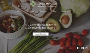 sitios web nutricionista, diseño páginas web para nutrición