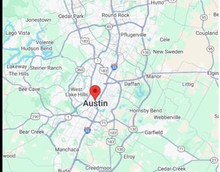 Map of Austin tow area