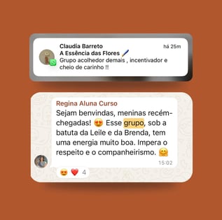 depoimentos de alunas