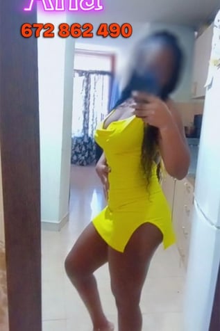 a woman in a yellow dress is taking a selfie