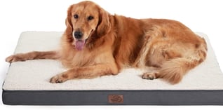 large dog bed with wide surface for active or restless sleepers