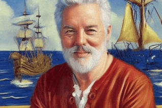 pirate painting generated by AI tools