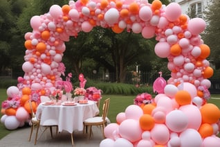 décoration anniversaire arches de ballon