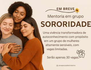 Women dressed in earthy tones hugging each other — Sonoridade group