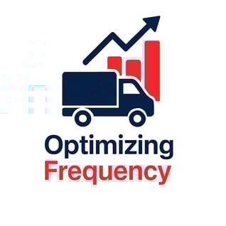a truck with a graphing graphing on it and a graphing bar chart