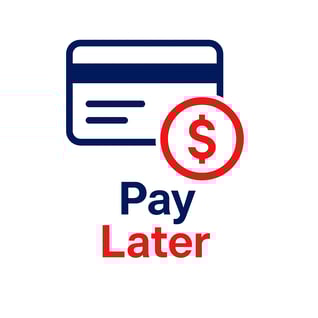a credit card with a payable sign