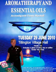 Yvonne`s ad for a public talk she gave in Tilington