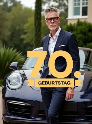 Kurt Wendler-Rothenberger in a suit and tie standing in front of a car