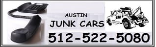 Austin Junk Cars logo with phone logo