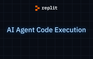 replit ai agent code exection image