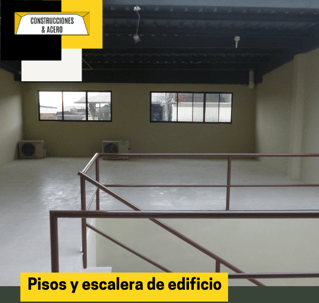 construcción de edificio y con diseño de 3 pisos