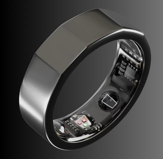 Oura Ring Gen3 Heritage - Stealth - Size 9 - Smart Ring - Size First with Oura Ring Gen3 Sizing Kit 